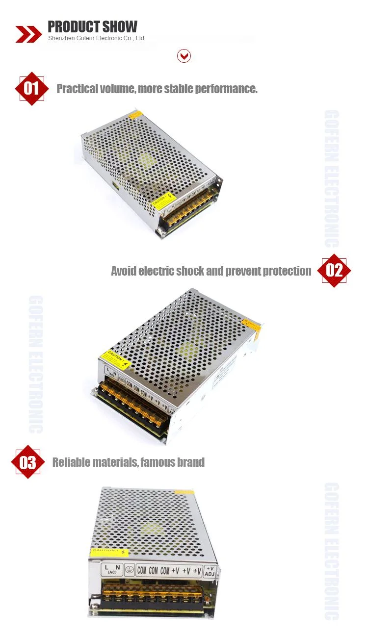 Machine 5V UV Electronic 0-10V Dimmable AC Dual Output 24V DC Cable Inverter DVD Board Astec 12V AC-DC Power Supply 20A 240W